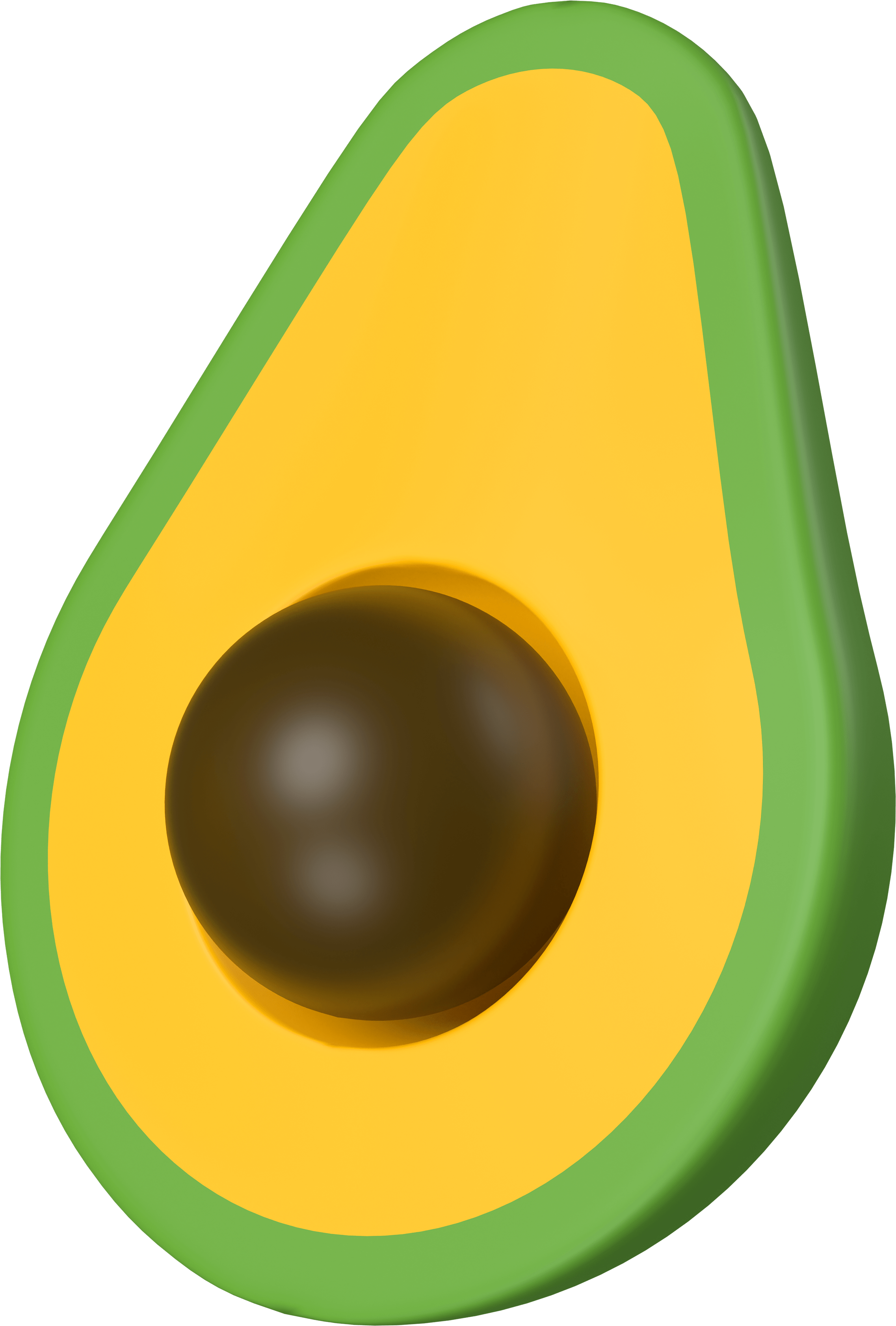 A 3D emoji of an avocado